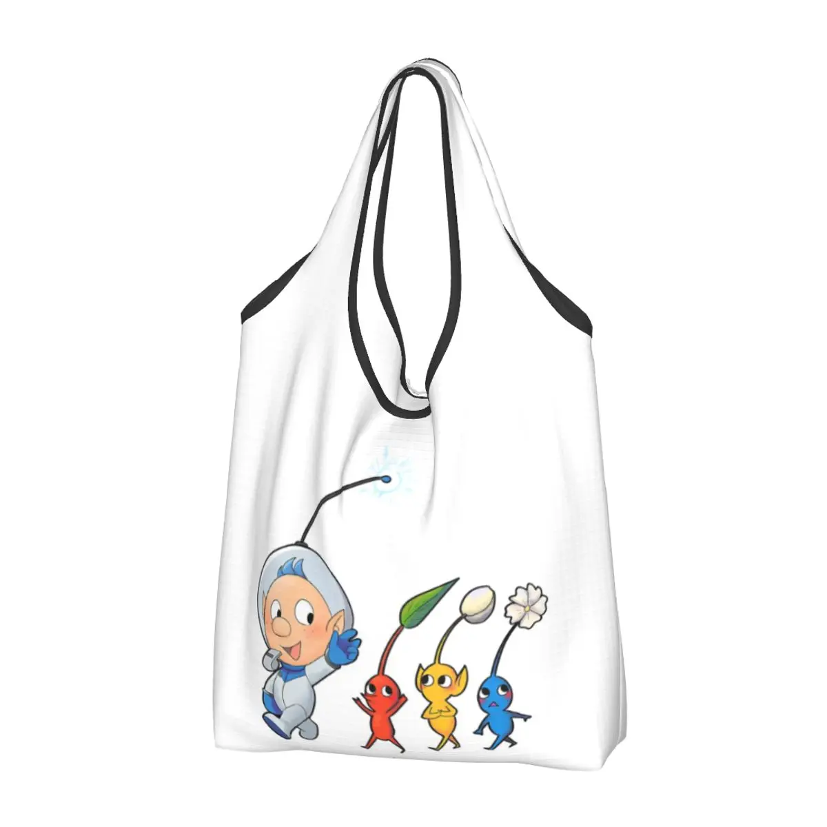 

Pikmin Портативная сумка-тоут для покупок Большая вместительная сумка для покупок Продуктовая сумка Сумка на плечо