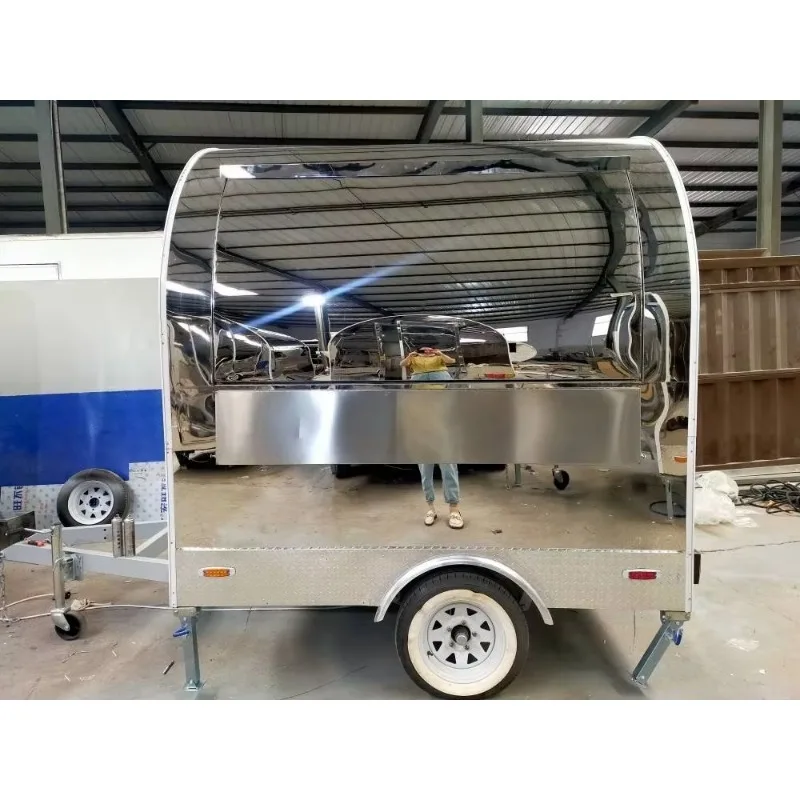 Customized 2025 Approved Fully Equipped Mobile Food Truck Fast Food Cart And Food Trailers