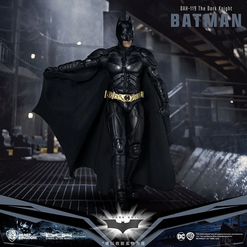 DC Batman 1/ 9 Scale Movable Action Figure DAH107 DAH117 / 118 / 116 Ben Affleck Pattinson Keaton Real Fabric Cape Model Toy view 2