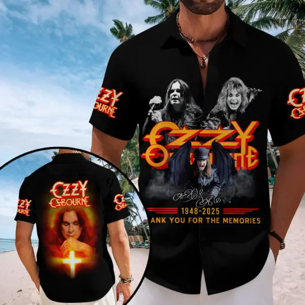 

Classic Ozzy Osbourne Rock Shirts Male 3D Print Hawaiian Shirts Summer Men Women Hip Hop Trend Short Sleeve Blouse Beach Y2k Top