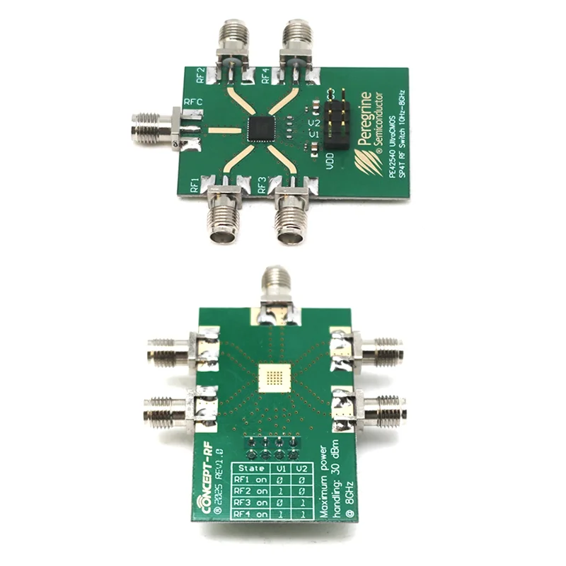 ABZW 無線信号スイッチング RF スイッチ SP4T 2 個 PE42540 10Hz-8Ghz テスト機器 ATE システムアプリケーション用
