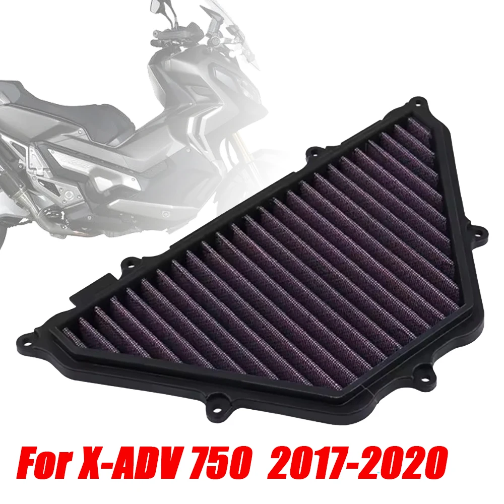 Motorcycle Engine Air Filter For Honda X-ADV750 XADV 750 2017-2020 17210-MKH-D00 High Flow Air Intake Filter Cleaner Element