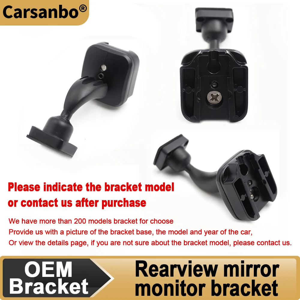 Carsanbo Car Sedan Bracket Brackrt Rearview Mirror Monitor Accessories Square Head Connection Truck Pickup Mirror Brackrt