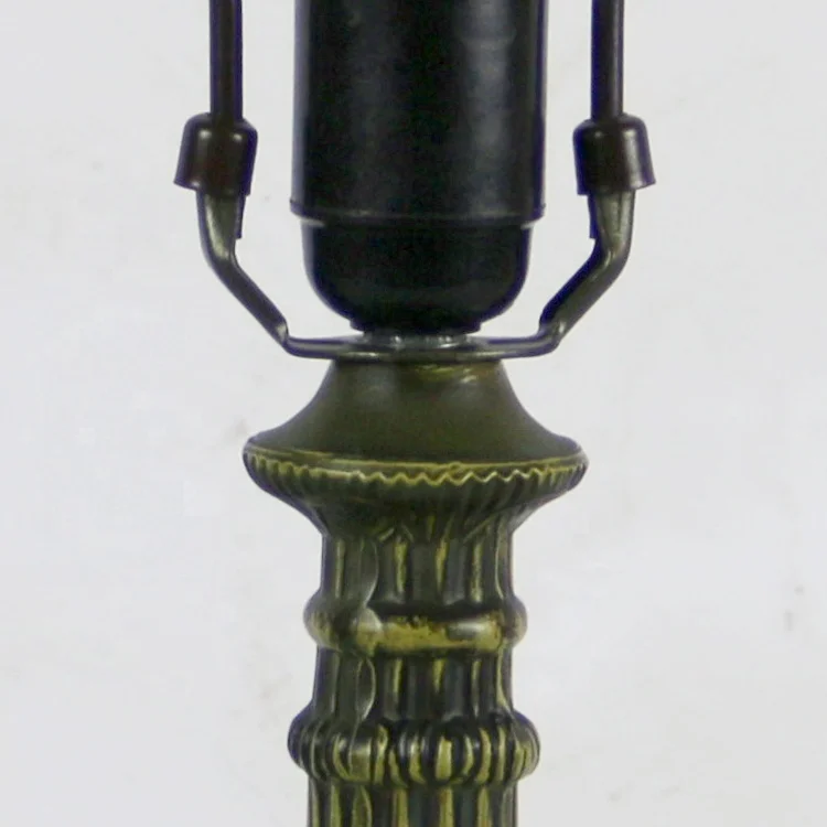 Abajur de libélula rosa de vidro manchado de 12 polegadas estilo base de zinco, lâmpada de sala de leitura