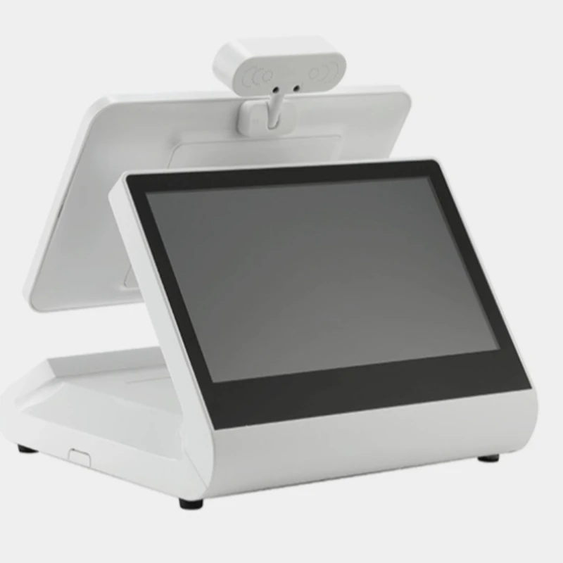 Dual-screen face recognition all-in-one machine for smart terminals to brush faces