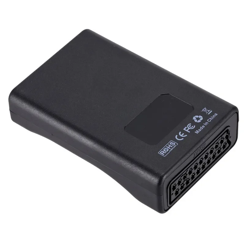 1080P SCART HDMI-compatible Video Audio Converter with USB Cable For HDMI Sky Box DVD Television Signal Upscale Converter