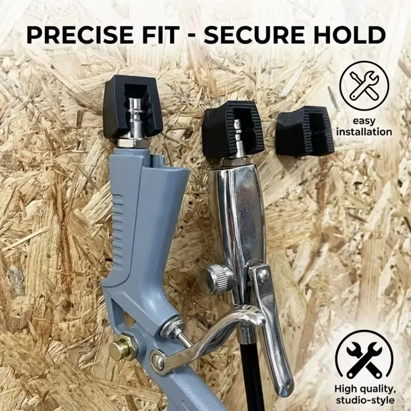 PETG Air Tool Holders Wall-Mounted Clips for Pneumatic Nozzle & Blow Guns Durable 3D Printed Tool Organizer for Workshop