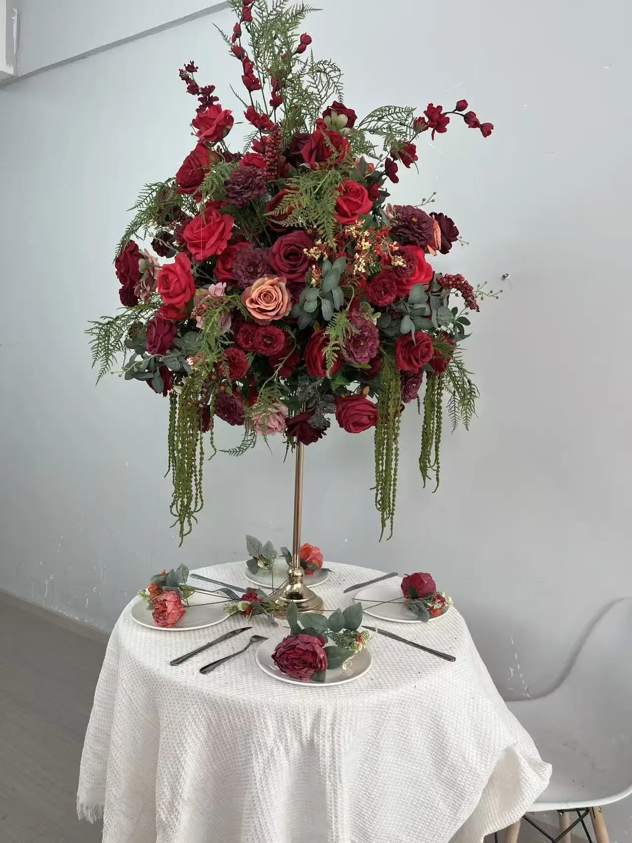Maßgefertigte 60CM Große Seiden-Rosenkugel Künstliche Pomander-Kugel für Hochzeitsempfänge, Tischdekoration, Ladenpräsentation, Großhandel Blumen-Requisite – Detail 4