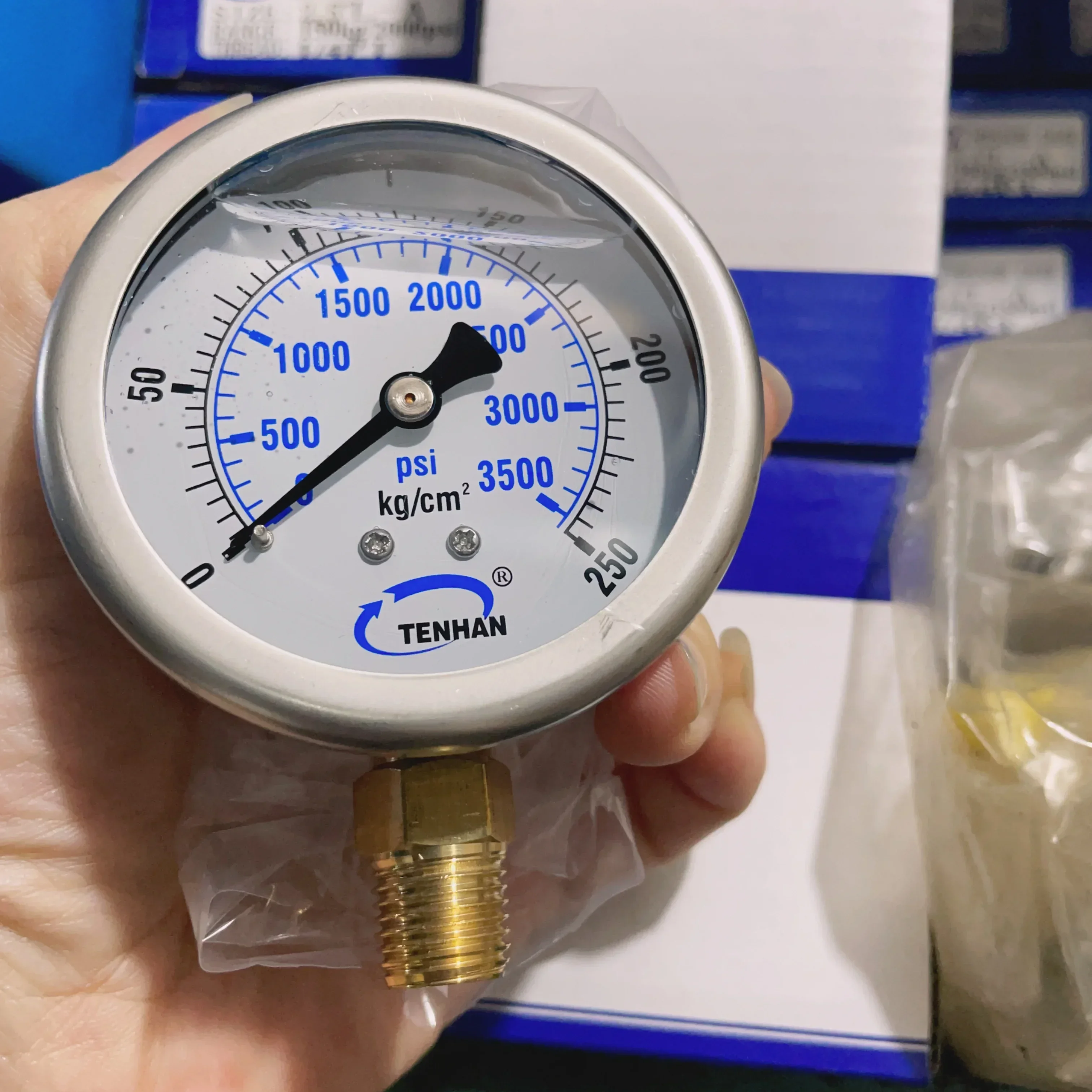 TENHAN seismic pressure gauge YN60 400KG 600kg 10MPA 400KG 250KG hydraulic instrument