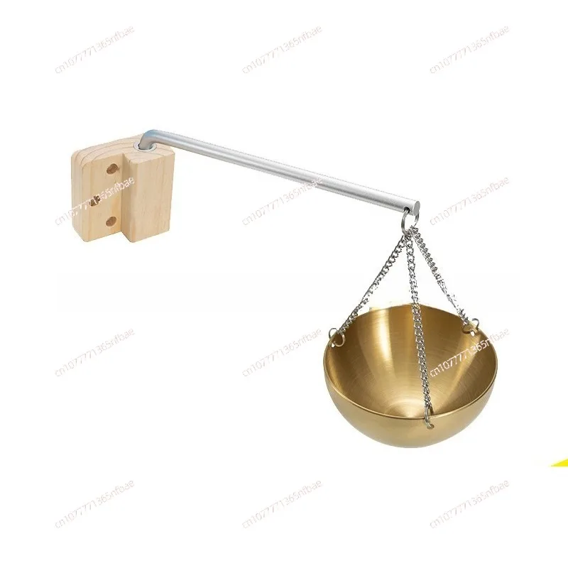 Gold 12CM stainless steel aromatherapy bowl, sauna room essential oil bowl, dry steam room essential oil bowl