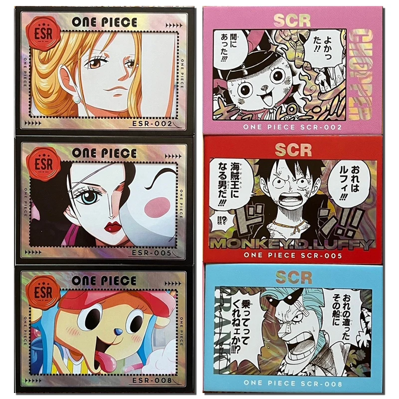 

One Piece Ear Scr Card Monkey D Luffy Usopp Nami Nico Robin Boa Hancock Franky Usopp Collection Children's Toys Birthday Gifts