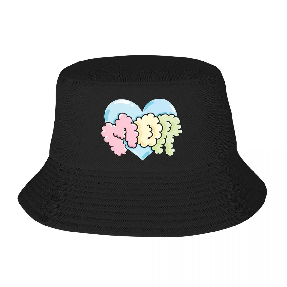 Hot Summer Headwear Feid Merch Heart Mor Merch Bucket Hat Fashion Girl Sun Hat Ferxxo Panama Hat Lightweight Fishing Cap Camping