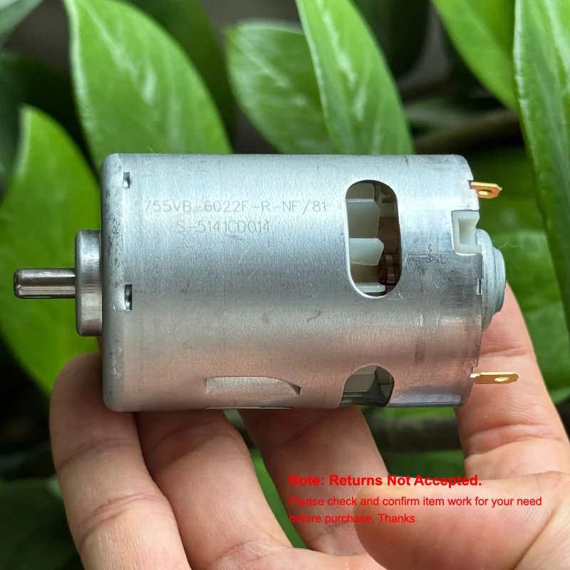 Micro 42mm Durchmesser RS-755VB-6022F Motor DC 12V-20V 18V 18700RPM Hochgeschwindigkeits-Kugellager für Elektrowerkzeug Elektrobohrer Meow
