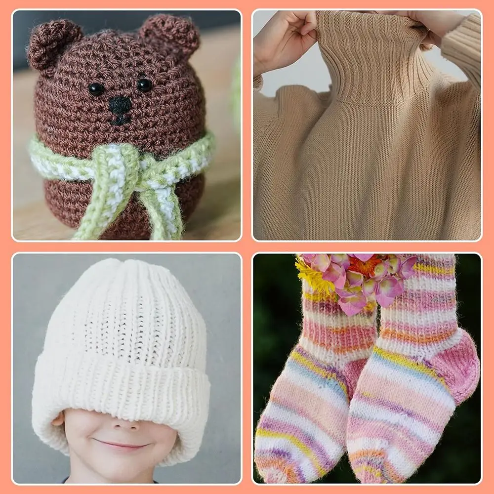 

Швейные аксессуары, изогнутые наконечники, иглы для штопки с большим ушком, алюминиевые многоцветные крючки, иглы для пряжи