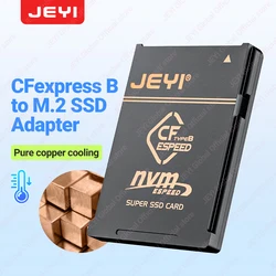 JEYI 2230 M.2 NVMe SSD to CFE Type-B Pure Copper Adapter, Expansion Memory CFexpress Card For NIKON Z6/Z7/Z8/Z9/D6, CANON R3/R5C
