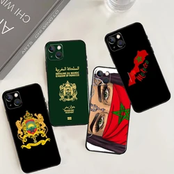 Maroc Morocco Flag Phone Case For iPhone 15 16 14 Plus 13 12 Mini 11 Pro Max X XR XS Max 7 8 Back Cover