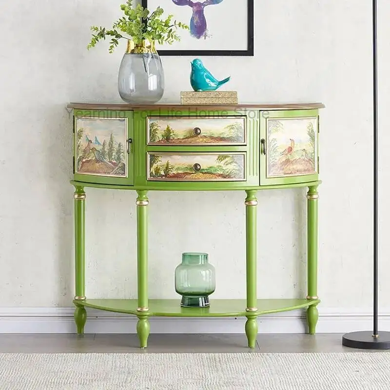 

Скандинавский современный консольный стол: трендовый, роскошный, классический, эстетичный, элегантный, премиум-класса. Мебель для гостиной.