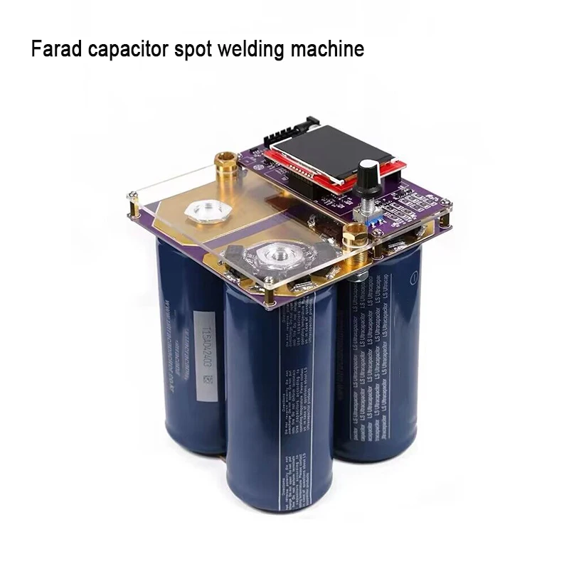 Double Pulse Adjustable High Power Spot Welder Lithium Battery Spot Welder Farad Capacitor Butt Welder Household Welding