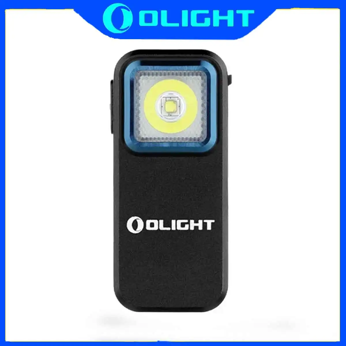 Olight Oclip 300 lumen flashlight with white and red light, supporting USB-C charging