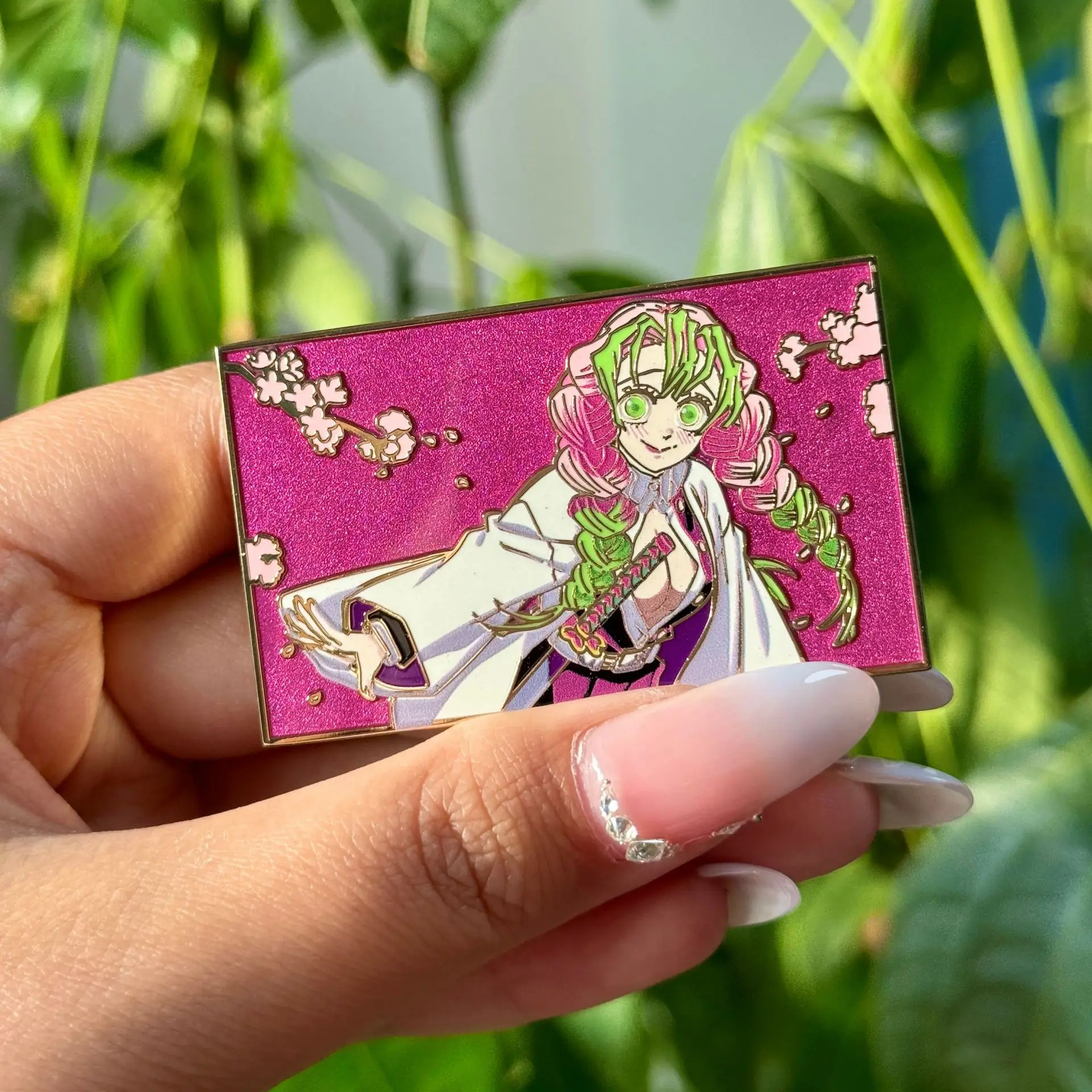 Japanese Anime Kochou Shinobu Hard Enamel Pin Lapel Pins for Backpacks Girls Brooch for Clothes Metal Badges Jewelry Accessories - Image 3