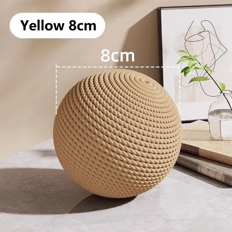 Interactive Sisal Cat Scratching Ball Toy For Kitten Teeth Cleaning Anti Bite Pet Supplies Sounding Toy 10CM  Super Big Cat Ball - view 6