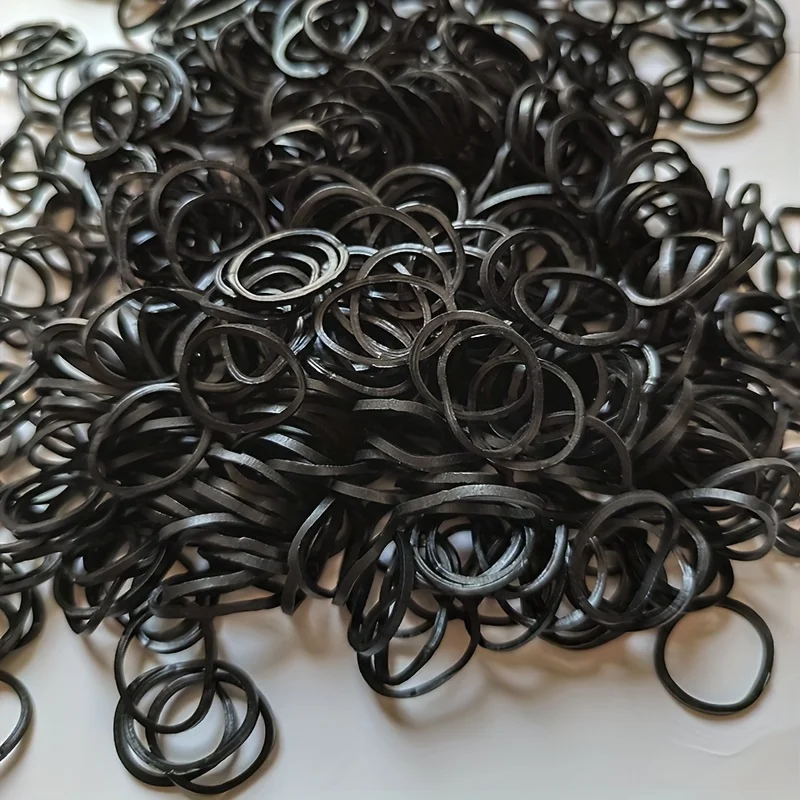 1000/500pcs of Black and White Loom Rubber Bands Bracelet Making Kit, Ideal Gift for Birthdays Rubber Bands for Bracelets