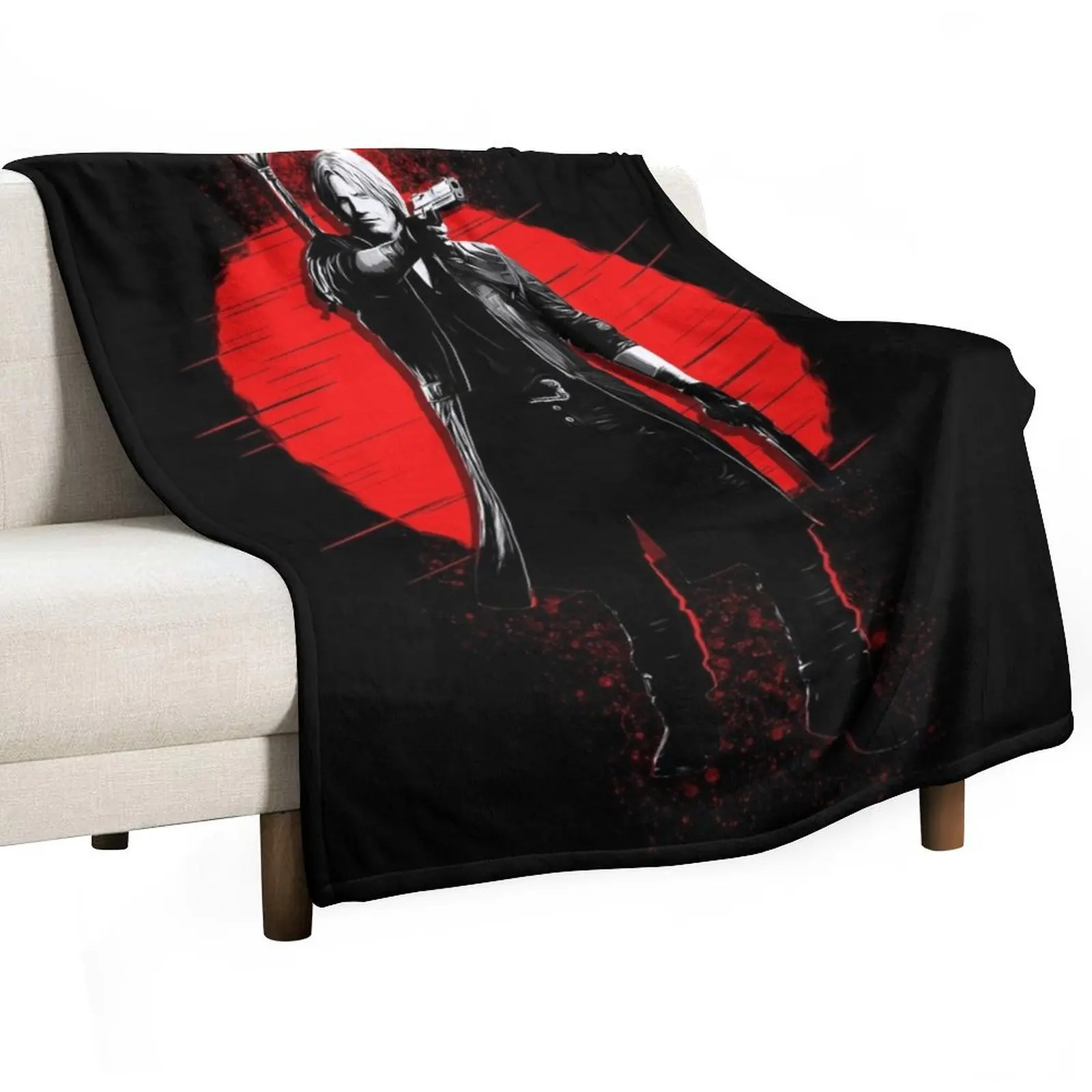 Dante - Devil May Cry Throw Blanket Luxury Thicken Personalized Gift Furry Hairys Blankets