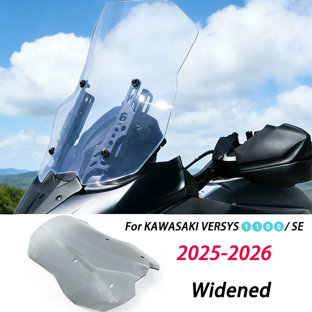 2025-2026 Widened For KAWASAKI VERSYS 1100/ SE Modification Windshield VERSYS1100/ SE Motorcycle Dedicated Front Raised And Wide