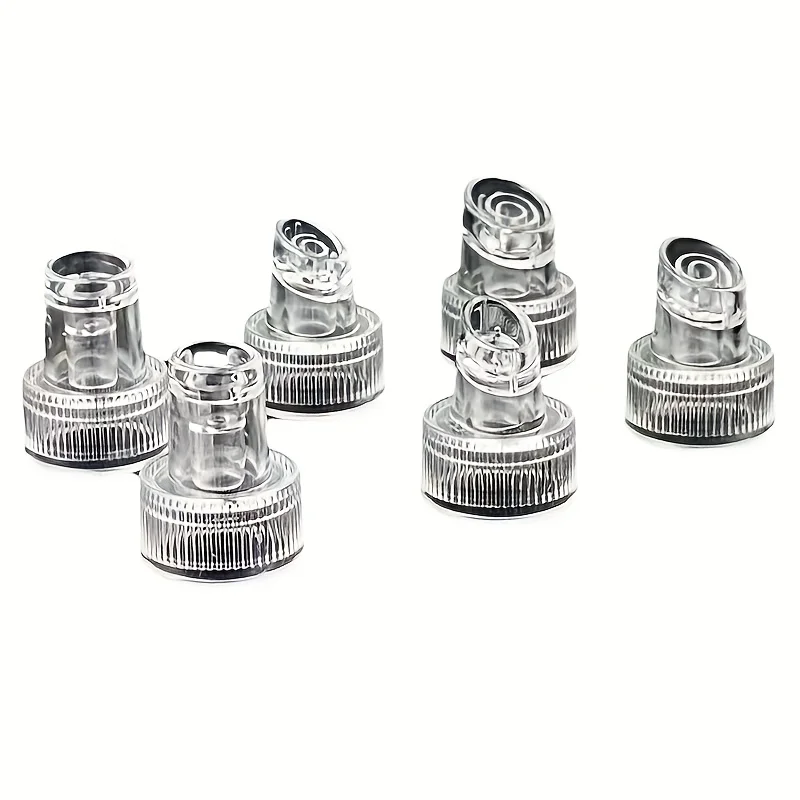 6 szt. Wymienne końcówki do urządzenia do oczyszczania twarzy, dysze do usuwania zaskórników, plastikowe końcówki do peelingu skóry, hydro-oksigenacyjne czyszczenie