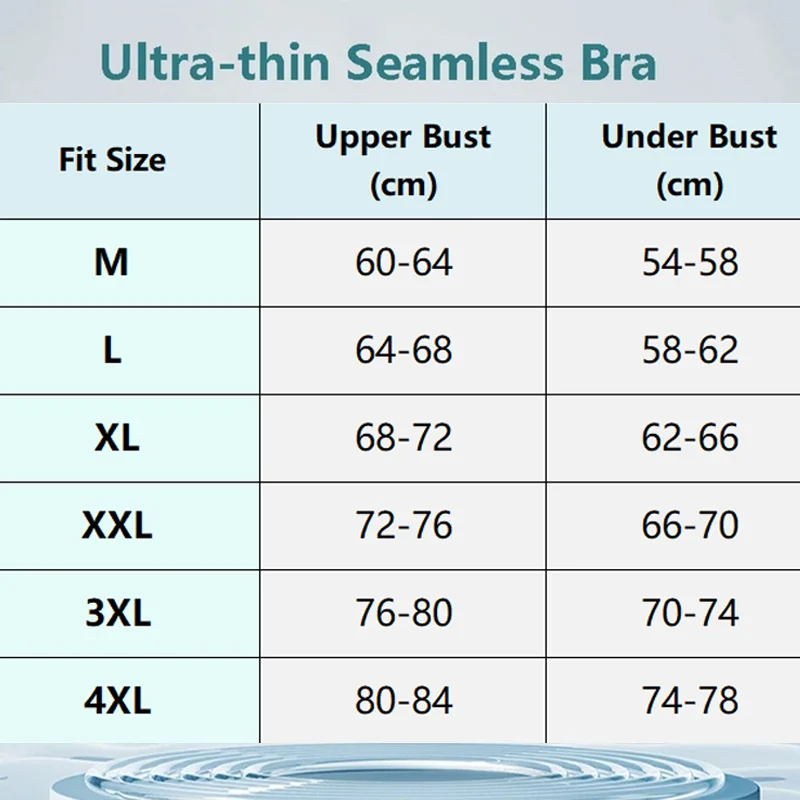 Summer Ice Silk Seamless Ultra-thin Ice Silk Bra Lifting Bra M-4XL Women\'s Sports Bra Wireless Underwear Air Cooling Brassier