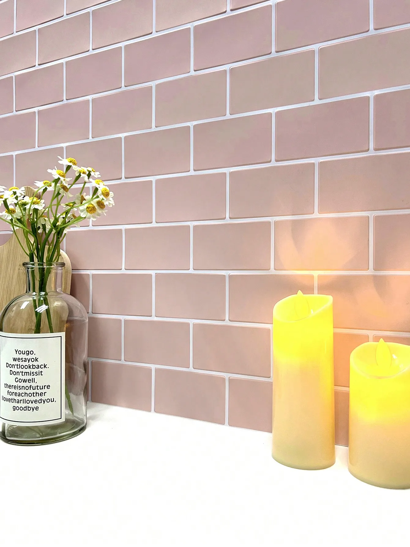 5/10 Sheets Waterproof Peel and Stick Backsplash Wall Tile for Kitchen Bathroom Easy To Clean  Room Decor Wall Decor