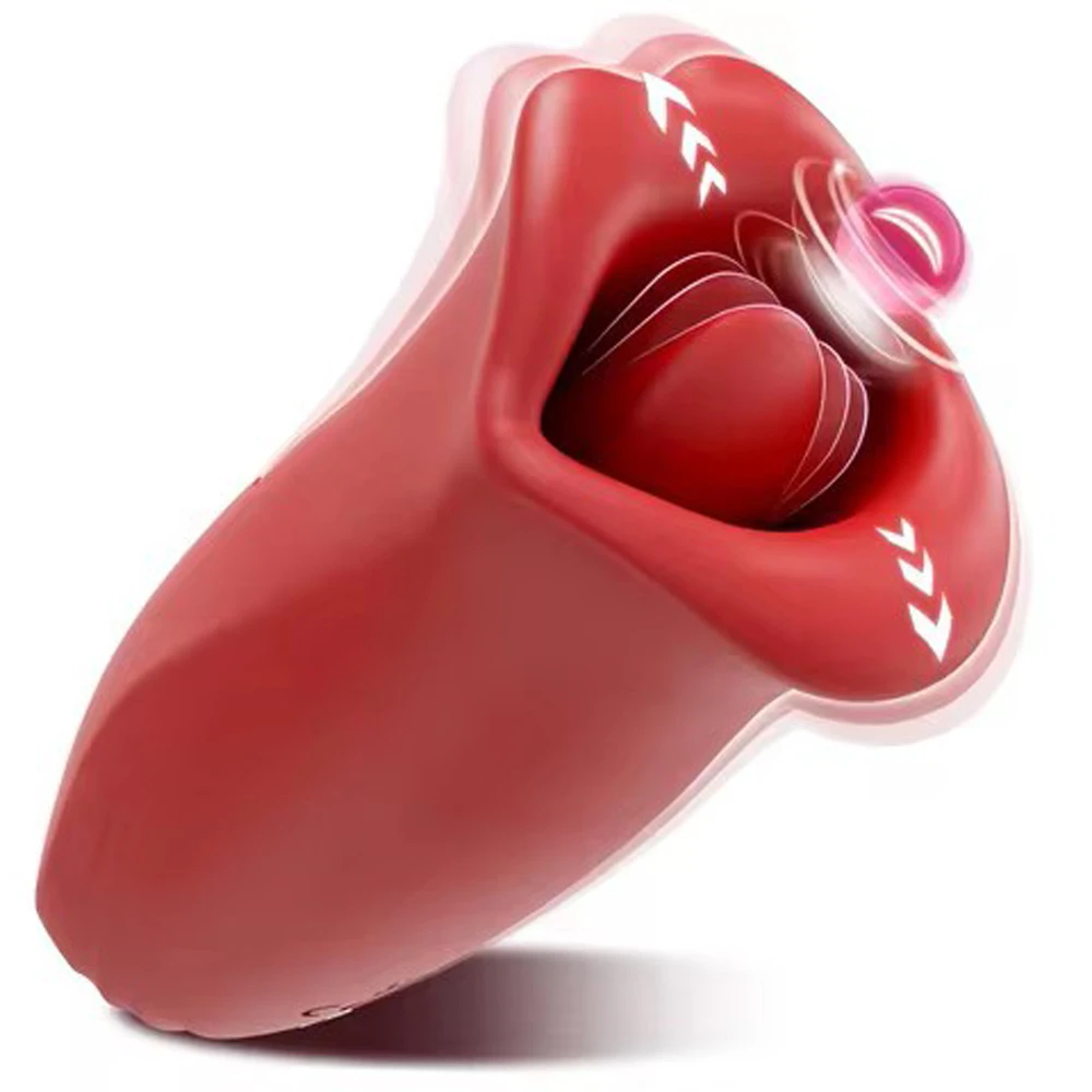Sex Toys For Women Dildo Vibrator Tongue Licking Sucking G Spot Vibrator Nipple Clit Vibrations Stimulator Female Masturbation