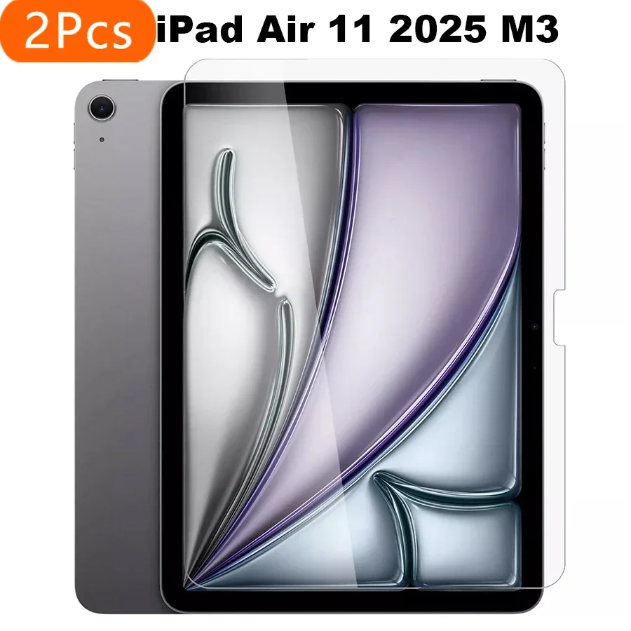 

Защитная пленка из закаленного стекла для iPad Air 11 2025 M3, 2 шт., iPad 6-го поколения, 11 дюймов, защитная пленка для планшета A3266 A3267 A3270