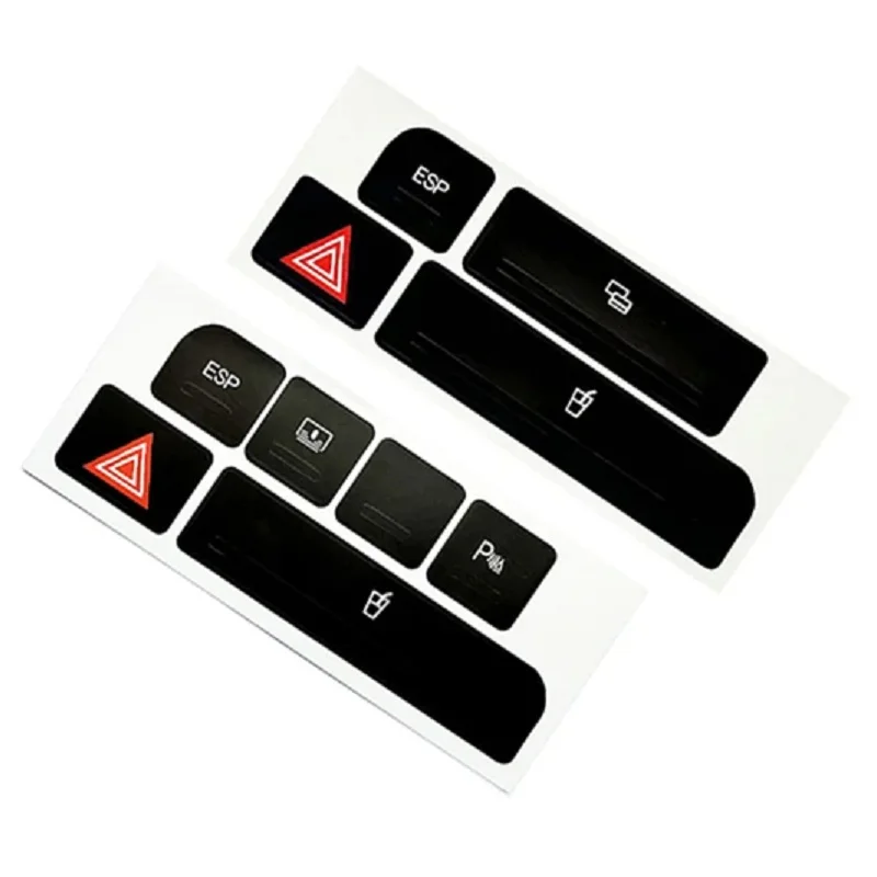 

Ремонт салона автомобиля, кнопка вспышки, ручка переключателя, держатель, наклейка для Audi A4 2004-2006, авто чашка ESP, аварийные декоративные наклейки