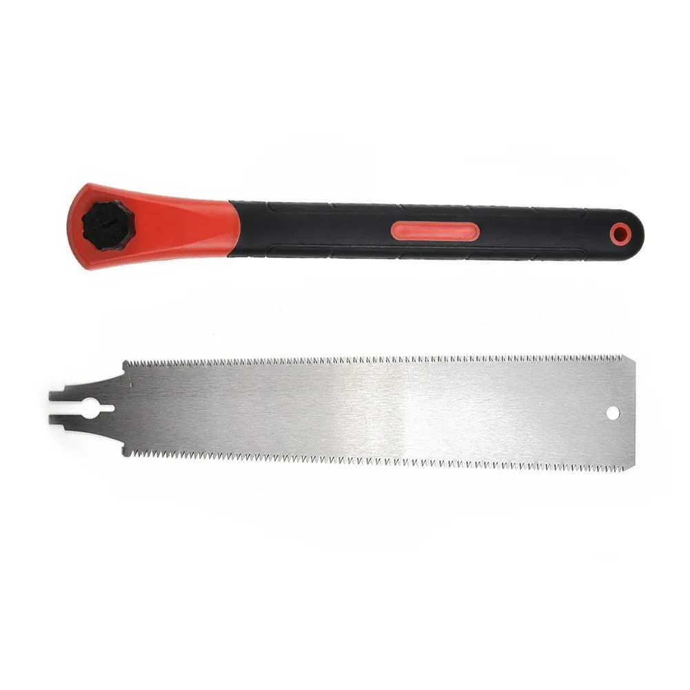 Double Edged Japanese Pull Saw 318mm SK5 Steel Flexible Blade Hand Saw for Woodworking Carpenter Wood Cutting Saws 9/12TPI