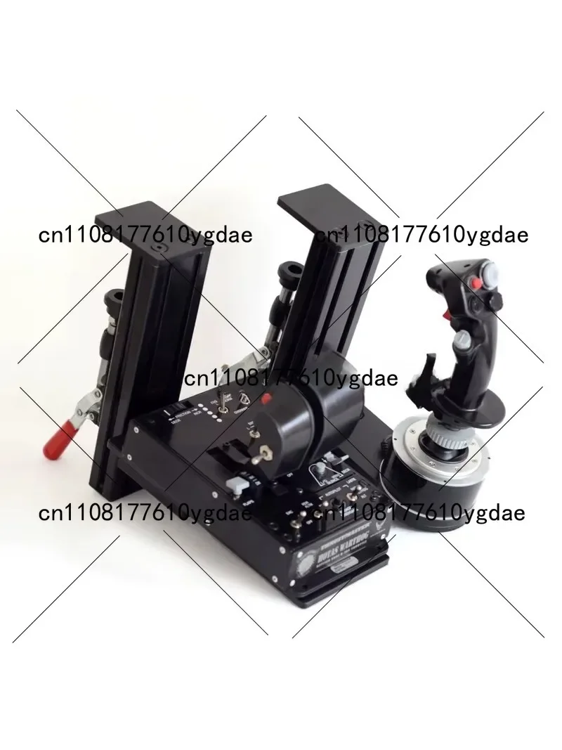 Flight Joystick Desktop Mounting Bracket - Black Aluminum Alloy Aircraft Simulation Gaming Controller Stand