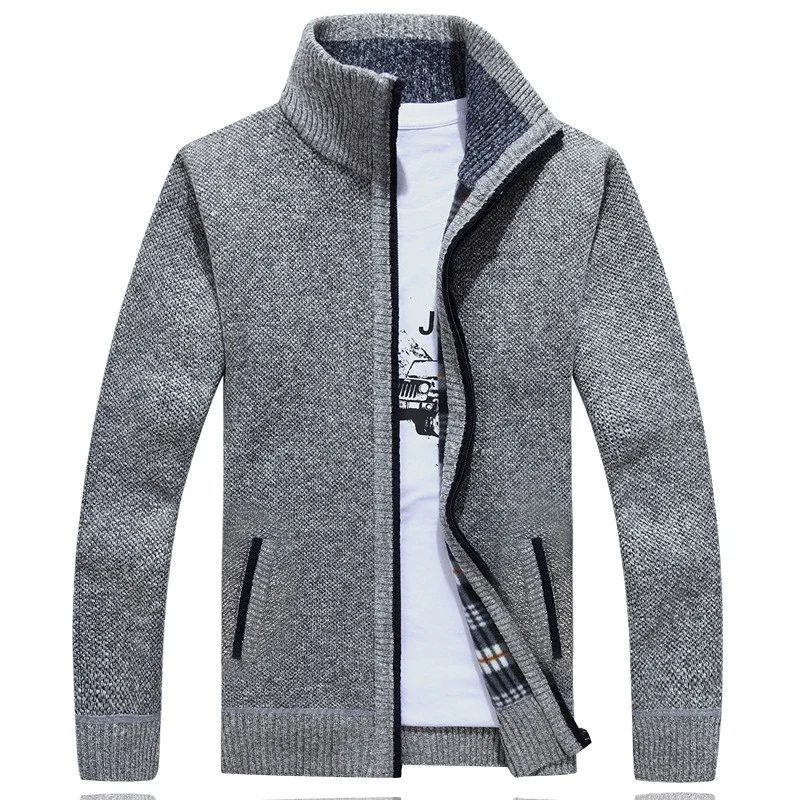 

Sweater Men New Autumn Winter SweaterCoats Male Thick Men Sweater Jackets Casual Zipper Knitwear Cardigan Jacket Size M-3XL