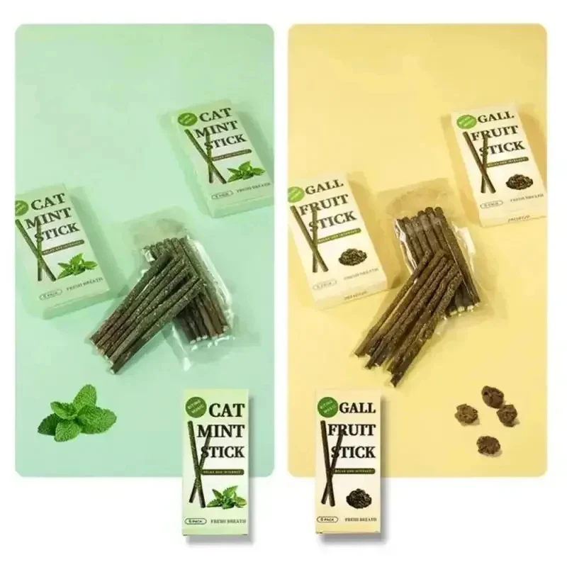 1/2/5 Stück Natürliche Matatabi-Sticks für Katzen, natürliche Katzenminze-Kausticks, Zahnreinigungs-Kauspielzeug für Katzen und Kätzchen, zur Zahnreinigung von Katzen
