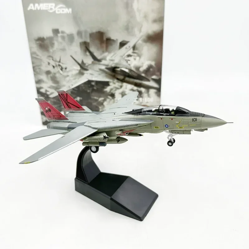 1/100 Scale Military Model Toys F14 Tomcat F-14A VF-31 Fighter USAF Diecast Metal Plane Model Toy