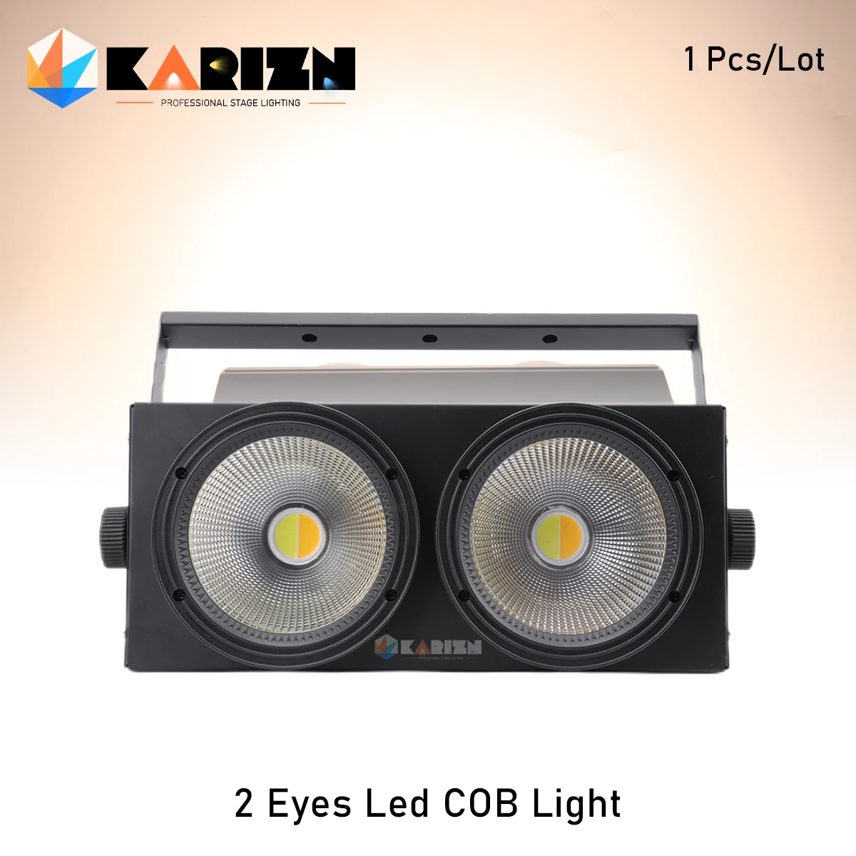 

No Tax 1Pcs 2x100W 2 Eyes LED Audience Light Cold/Warm white 2in1 COB Leds for Disco DJ/Wedding/Celebration Party Light