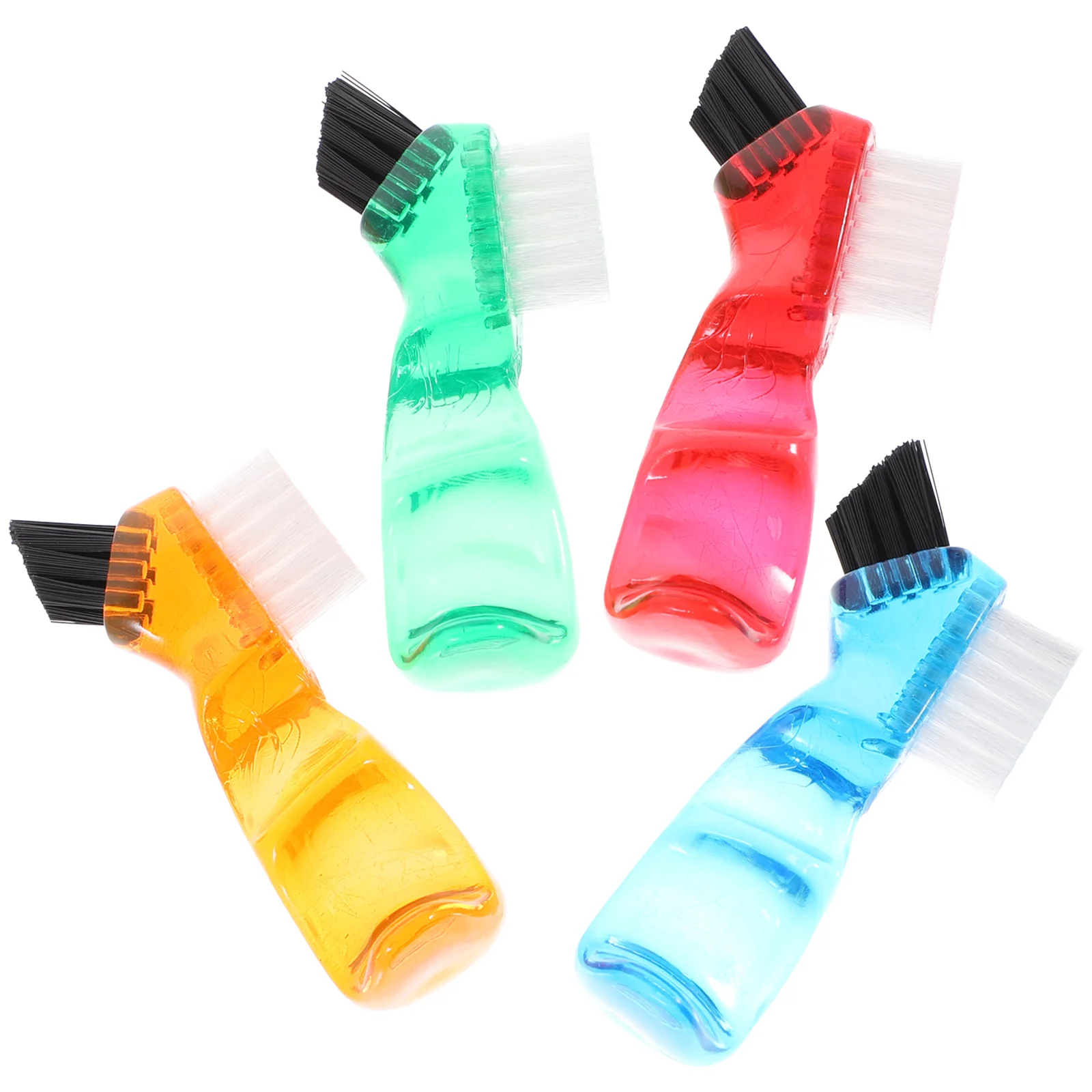 4 Pcs Denture Toothbrush Cleaning for Home False Teeth Mini Double-head Creative Small Double-side Plastic Toothbrushes