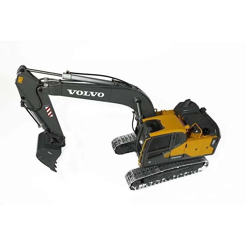 YYHCIn Stock E111 1/14 RC Hydraulic Excavator Full Metal with Lighting System Remote Control Car Toy Gift