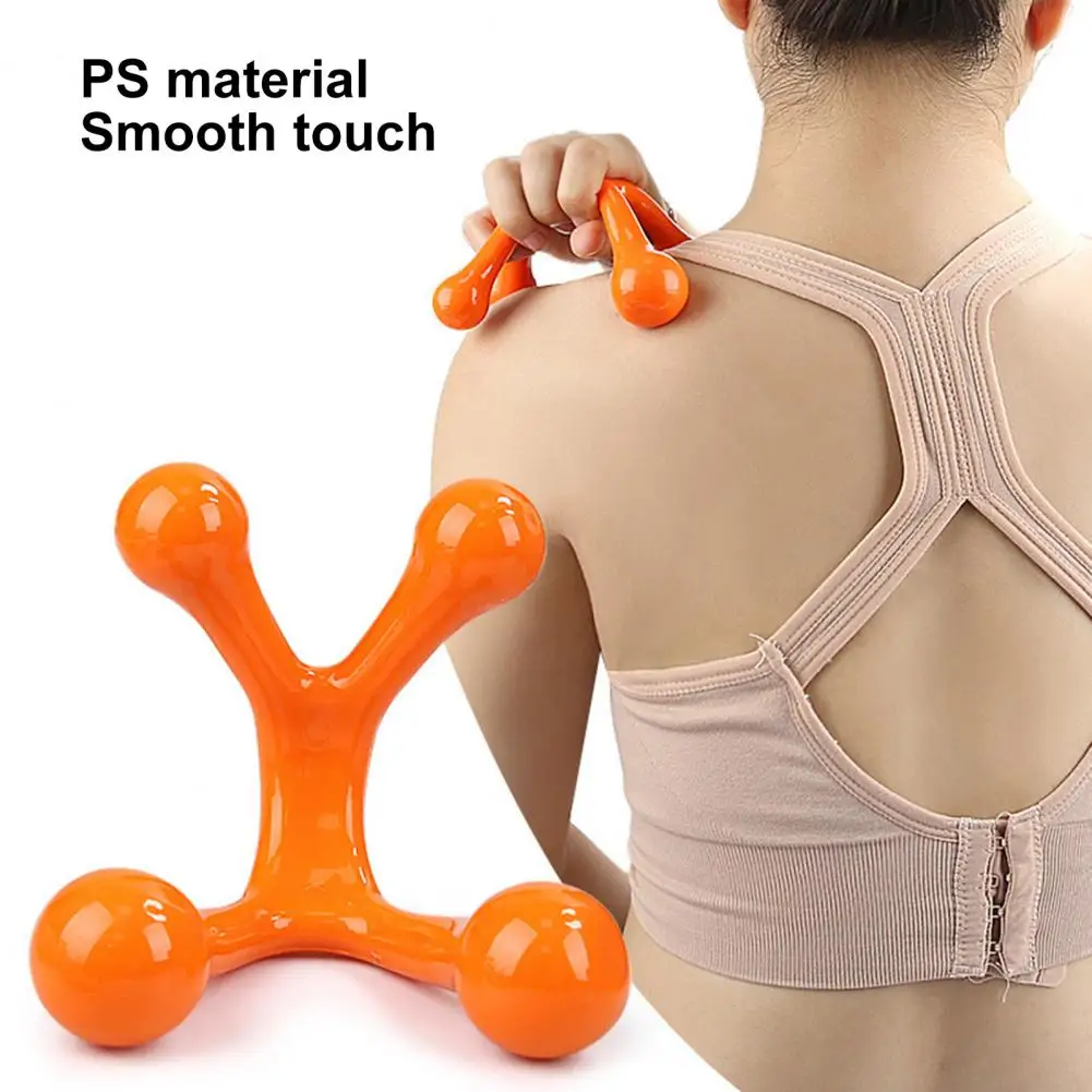 Handheld Full Body Massager 4 Legged Pressure Point Muscles Recovery Physical Therapy Shoulder Arm Neck Back Feet Massage Tool