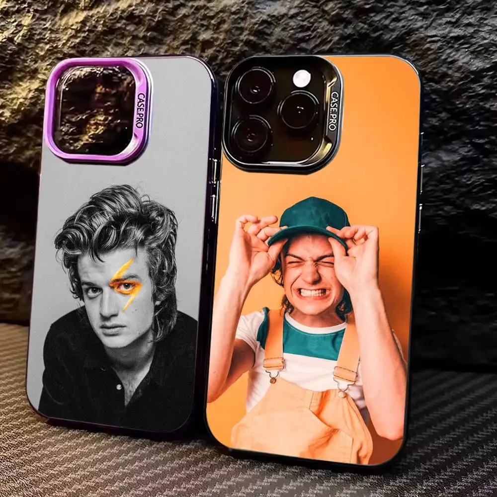 

Colorful Silver Back Phone Case for iPhone 17/16/15/14/13/12/11 plus pro Max Compatible with D-Djo J-Joe K-Keery Models