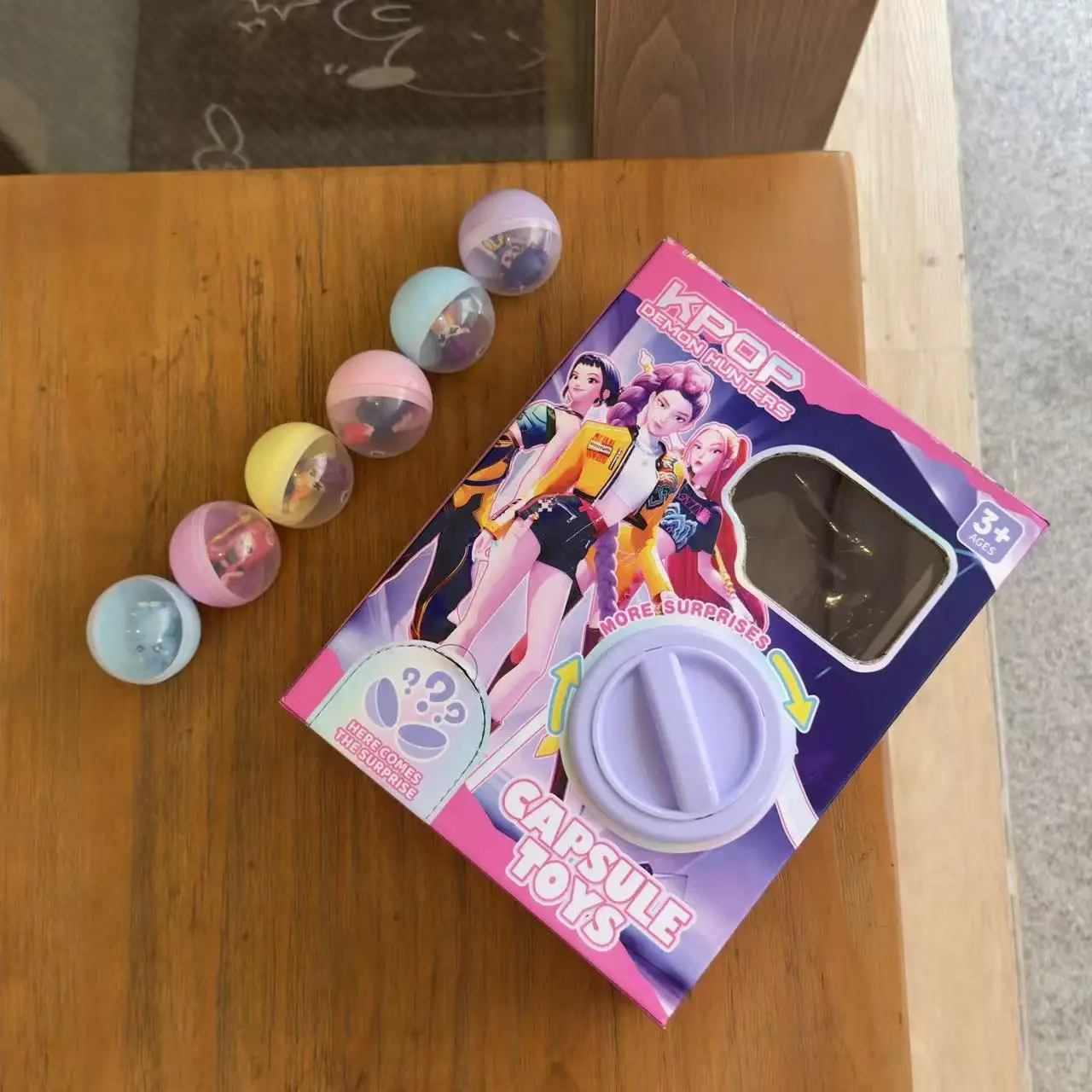 

Детская игрушка Magic Hunter для девочек, призовая кривошипная машина для яиц, забавная глухая коробка, подарок на день рождения с персонажем мультфильма