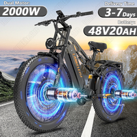 Lankeleisi E-Bike MG800 MAX 2000W Dual Drive Motor 48V20AH Battery Off-road Electric Bike 26*4.0 Inch Fat Tire Electric Bicycle