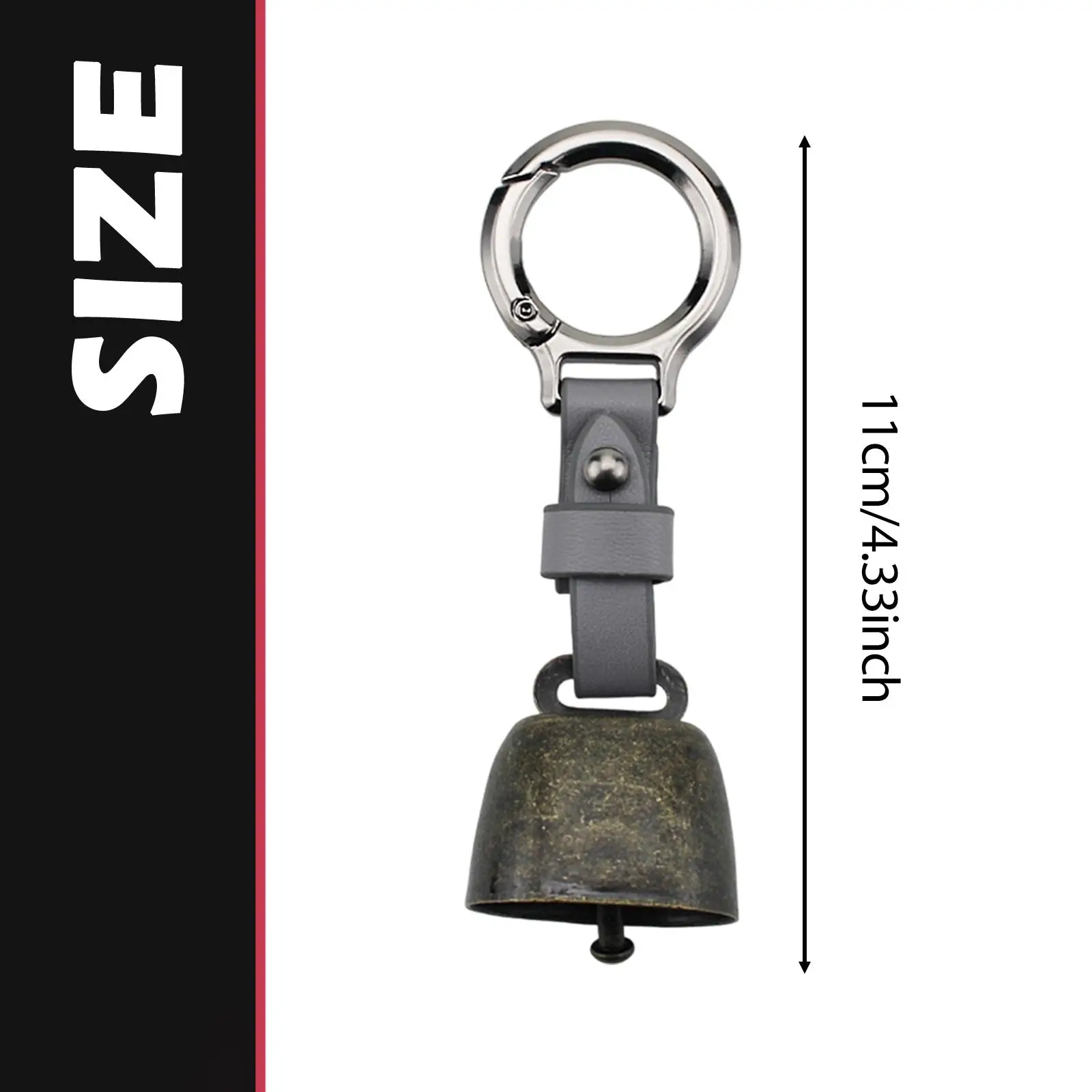 Bear Bell,with Snap Hook,Metal,Hanging,Pet Bell Noise Maker Pendant for Outdoor Hiking Camping Mountaineering Hiker Accessories