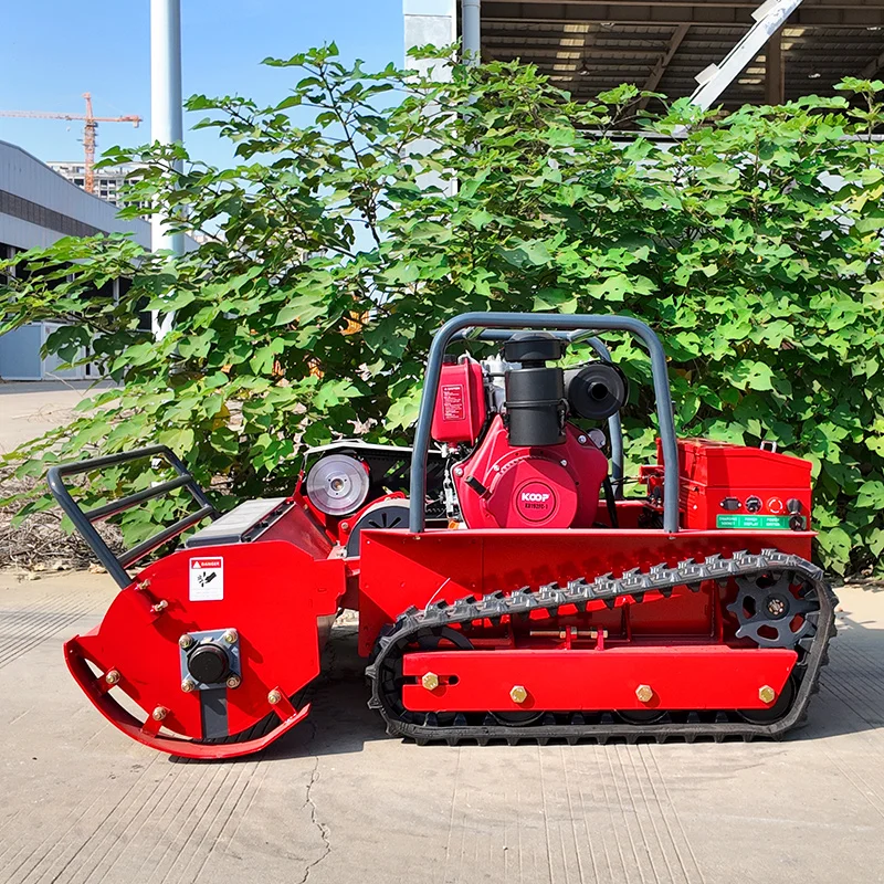 全地形対応遠隔操作式大型芝刈りロボット、360kgの安定した頑丈なボディ、CE認証取得