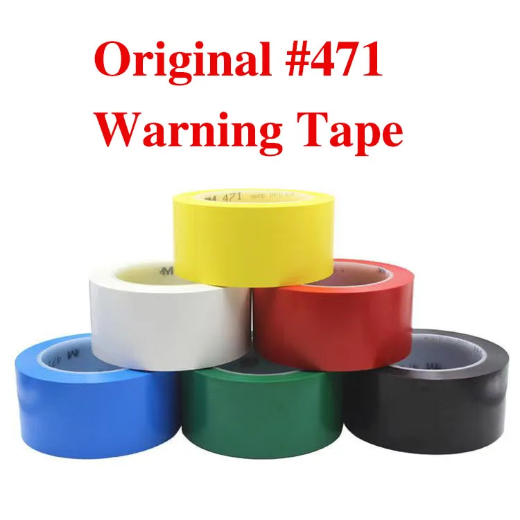 Original 471 Warning Tape Floor Tape Marking Ground Signage Residue-Free Floor PVC Tape 5S Line Marking Positioning Tape