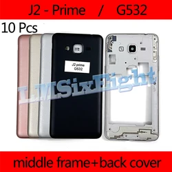 10 pcs G532 For Samsung Galaxy J2 Prime G532 G532H G532F Chassis Body Middle Frame Battery Back Cover Full Housing Lid Door Case